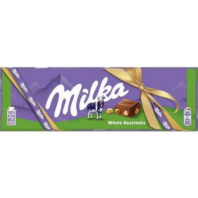 Šokoladas MILKA WHOLENUTS, 250 g