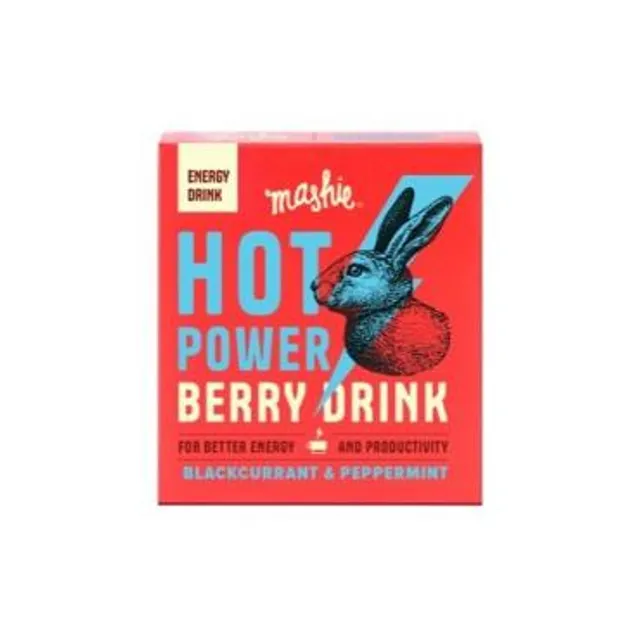 Juodųjų serbentų ir pipirmėčių tyrė energetiniam gėrimui MASHIE HOT POWER, 2 x 40 ml