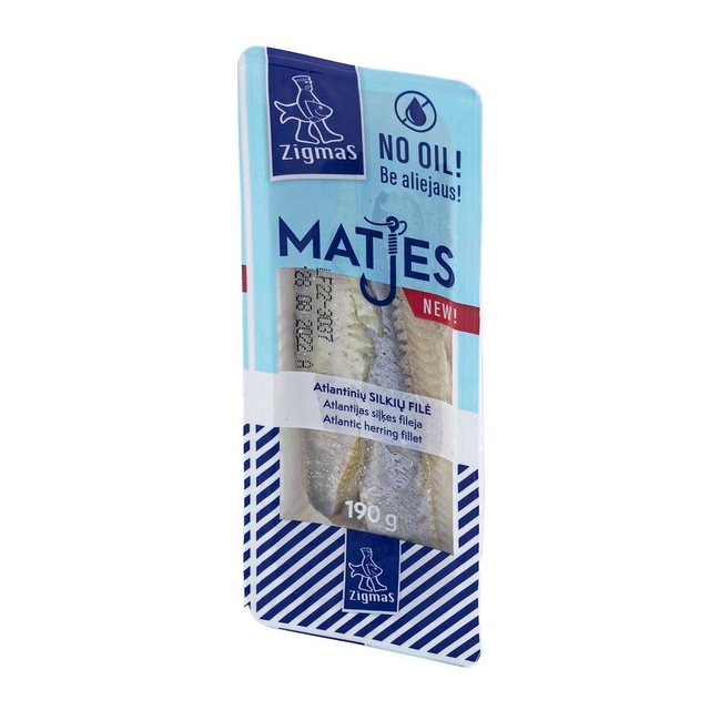Silkių filė be aliejaus ZIGMAS MATES, 190 g