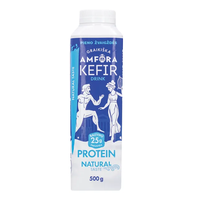 Kefyro gėrimas GRAIKIŠKA AMFORA PROTEIN 2% rieb., 500 g