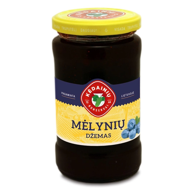 Mėlynių džemas KĖDAINIŲ, 330 g