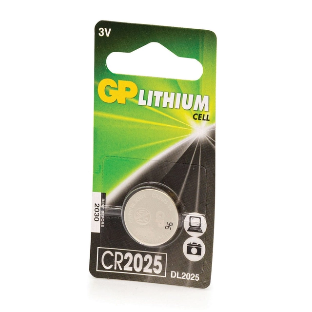 GP BATERIJA CR2025-C1, 1 vnt.