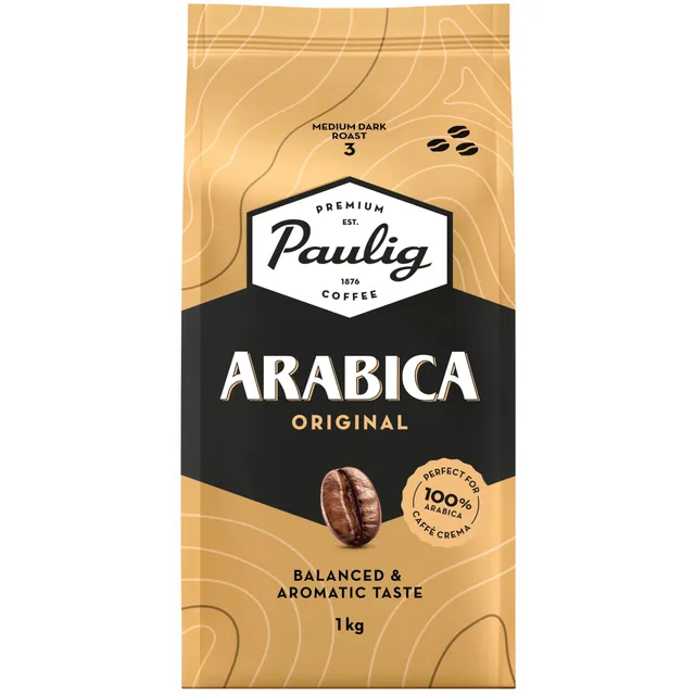 Kavos pupelės PAULIG ARABICA, 1 kg