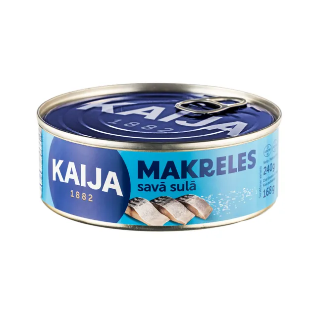 Скумбрия в собственном соку с маслом KAIJA, 240 г
