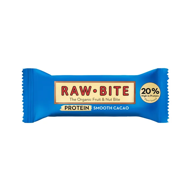Экологический протеиновый батончик с какао RAW BITE, 45 г