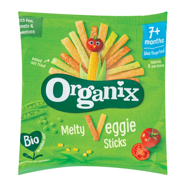 Organic vegetable sticks for children from 7 months ORGANIX, 15 g