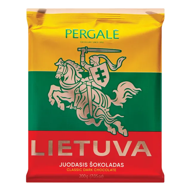 Juodasis šokoladas LIETUVA, 200 g