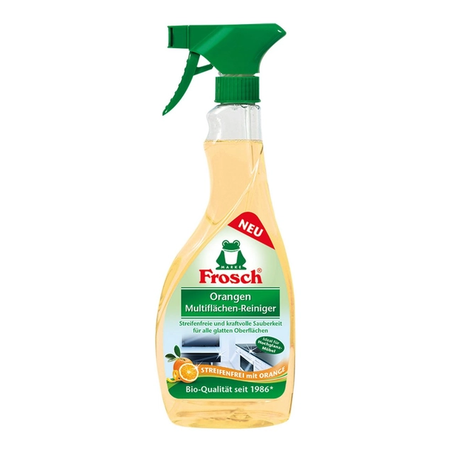Apelsinų kvapo įvairių paviršių valiklis FROSCH, 500 ml