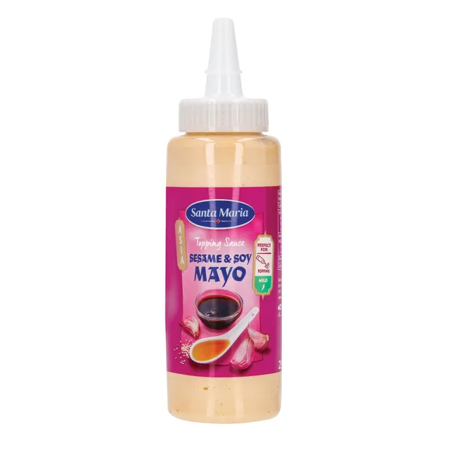 Majonezinis padažas su sezamais ir sojomis SANTA MARIA, 250 ml