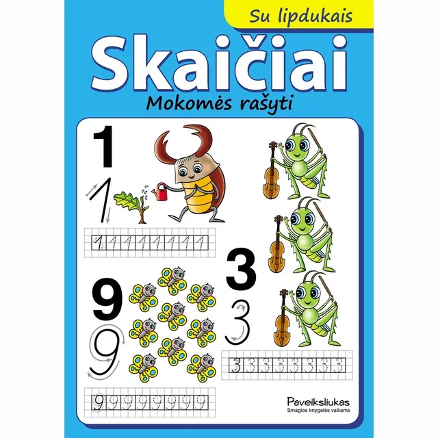 Knyga SKAIČIAI. MOKOMĖS RAŠYTI