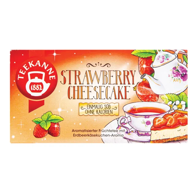 Tea TEEKANNE STRAWBERRY CHEESECAKE, 18 x 2.25 g