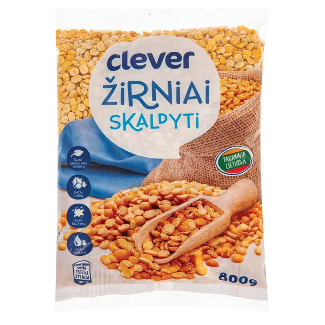 Горох колотый CLEVER, 800 г