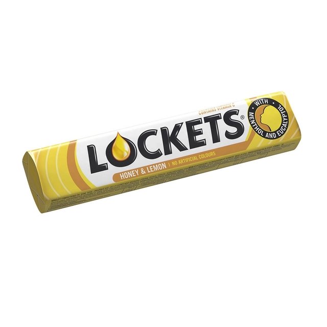 Ledinukai LOCKETS medaus ir citrinų skonio, 41 g