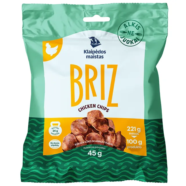 Vytinti vištienos traškučiai BRIZ 45g