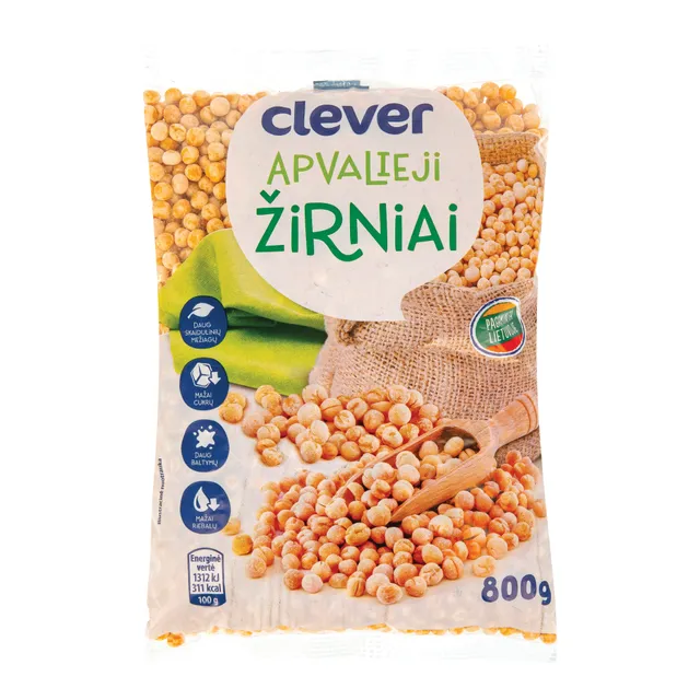 Žirniai apvalieji CLEVER, 800 g