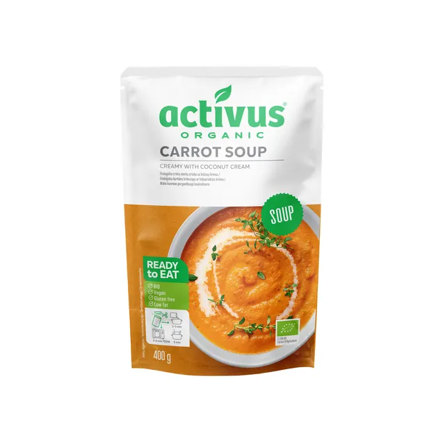 Экологический пюре-суп из моркови ACTIVUS, 400 г
