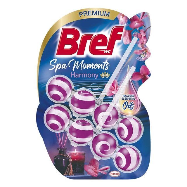 Tualeto valiklis-gaiviklis BREF SPA MOMENTS HARMONY, 100 g