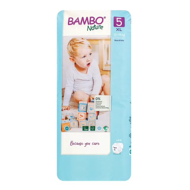 Sauskelnės BAMBO NATURE EKO 5 12-18 kg