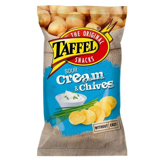 Чипсы TAFFEL СМЕТАНА И ШАЛФЕЙ, 180 г