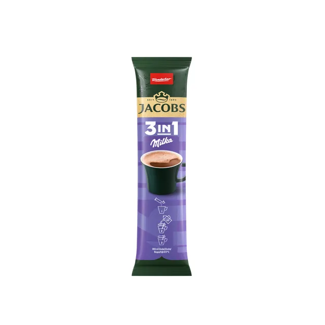 Instant coffee drink JACOBS MILKA 3IN1, 12.4 g