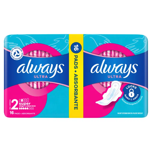 Higieniniai paketai ALWAYS ULTRA SUPER STRONG, S2, 16 vnt.