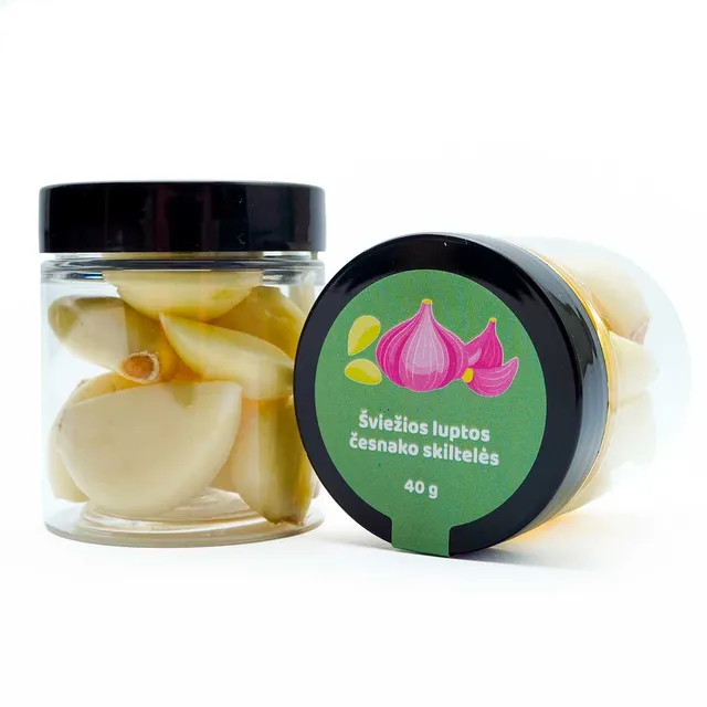 Šviežios luptos česnako skiltelės, 40 g