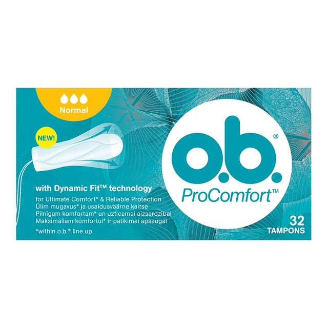 Higieniniai tamponai O.B. PRO COMFORT NORMAL, 32 vnt.