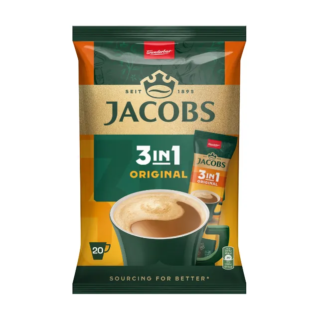 Instant coffee drink JACOBS 3IN1, 20 pcs.