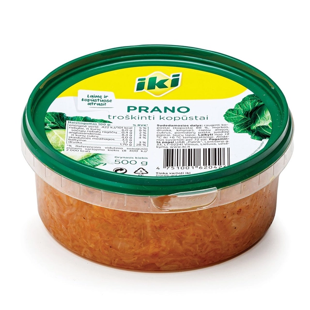 Тушеная капуста IKI PRANO, 500 г