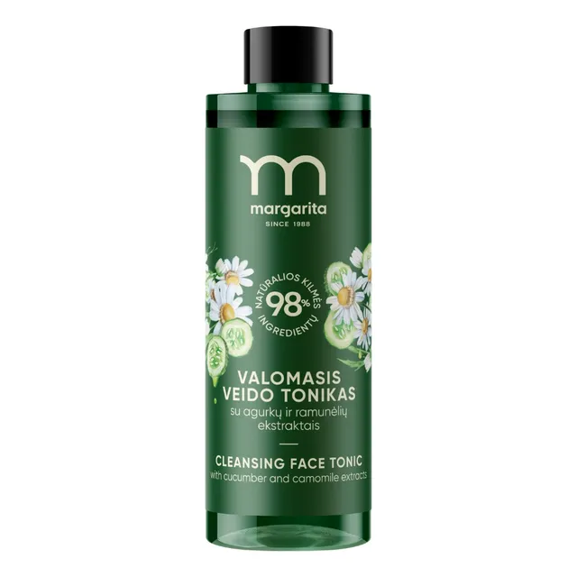 Cleansing tonic with cucumber and chamomile extracts MARGARITA, 200 ml