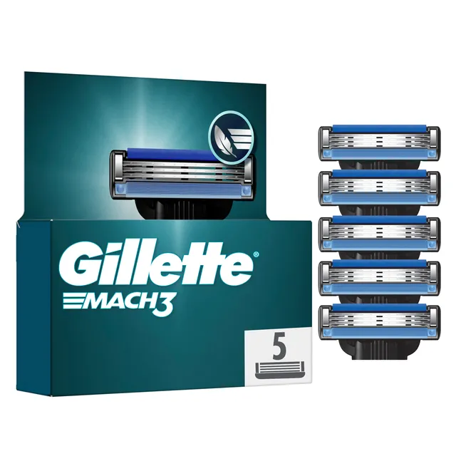 Skustuvo galvutės GILLETTE MACH3, 5 vnt.