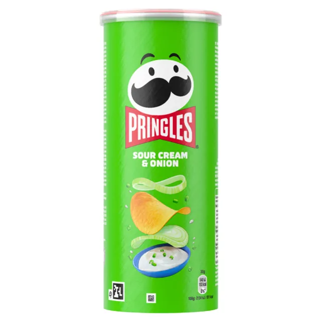 Potato chips PRINGLES SOUR CREAM & ONION, 125 g