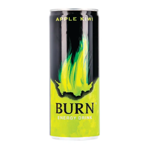 Energinis gėrimas BURN APPLE KIWI, 250 ml