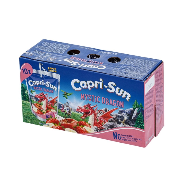 Juice drink CAPRI-SUN MYSTIC DRAGON, 10 x 200 ml