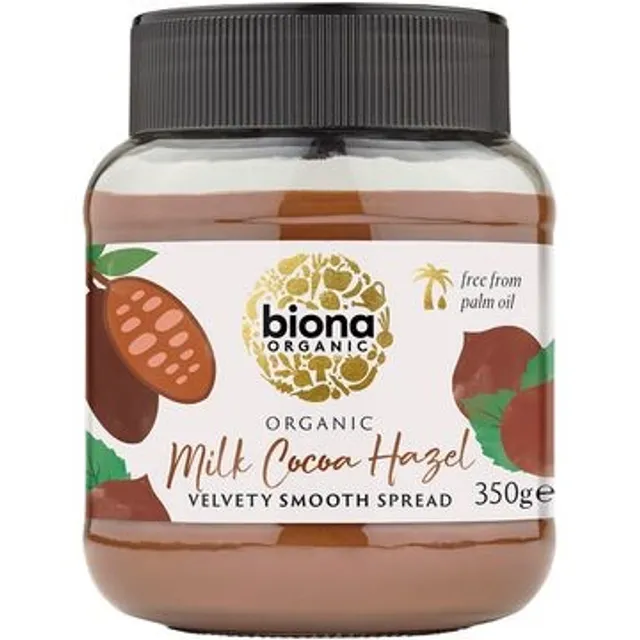 Органический крем из молочного шоколада и лесных орехов BIONA ORGANIC, 350 г