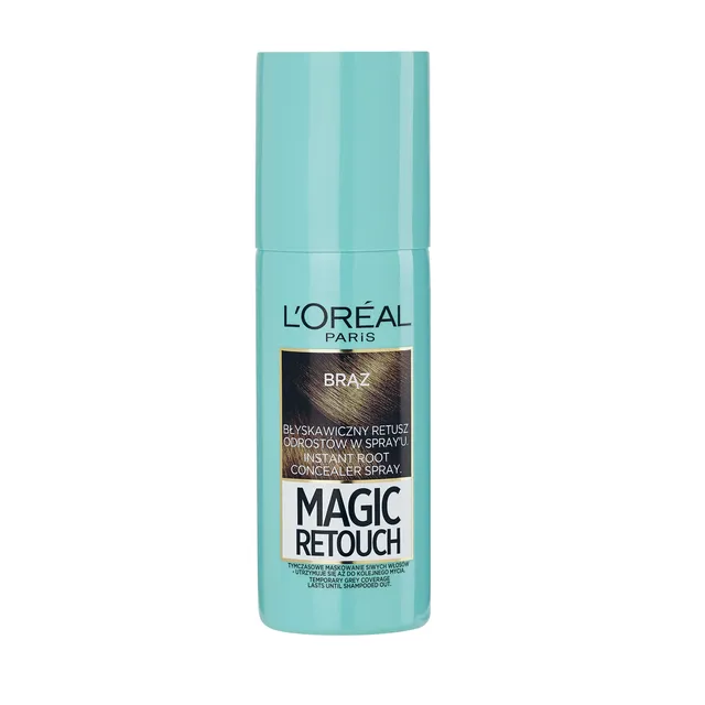 Akimirksniu ataugusias šaknis paslepiantis purškiklis MAGIC RETOUCH, Brown, 75 ml