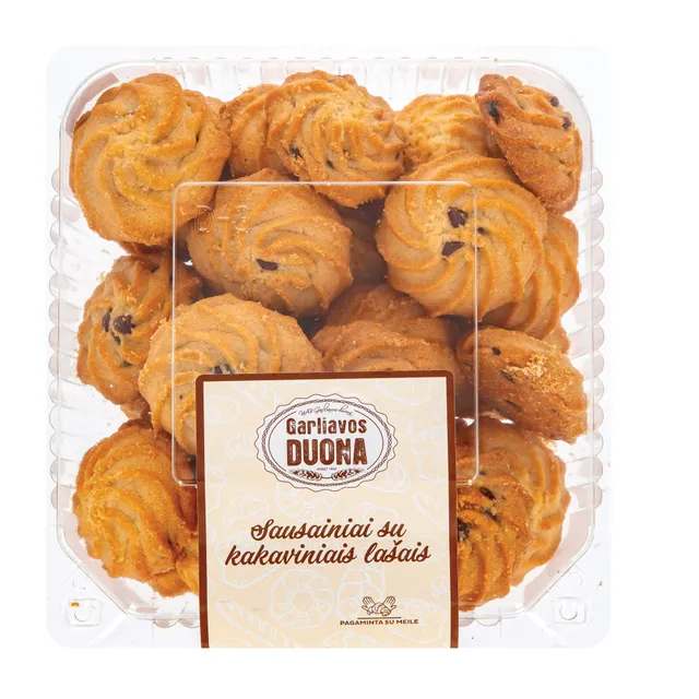Печенье с какао-каплями GARLIAVOS DUONA, 300 г
