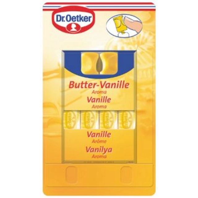 Vanilės - sviesto skonio kvapioji medžiaga DR. OETKER, 4 x 2 ml