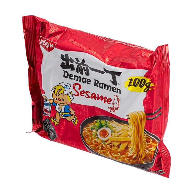 Greitai paruošiami makaronai su sezamu NISSIN DEMAE RAMEN, 100 g