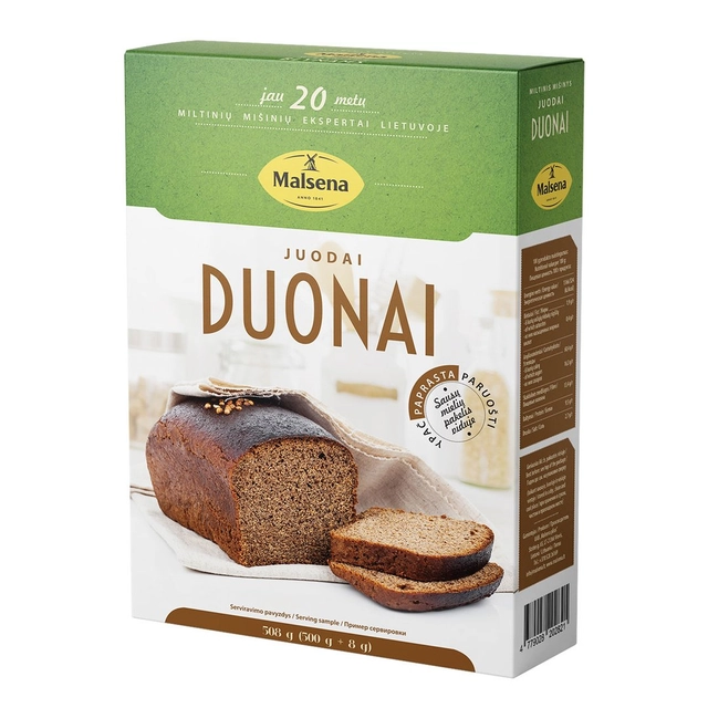 Miltinis mišinys juodai duonai MALSENA, 508 g