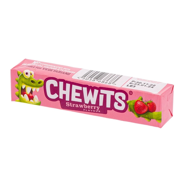 Kramtomi saldainiai CHEWITS STRAWBERRY, 30 g