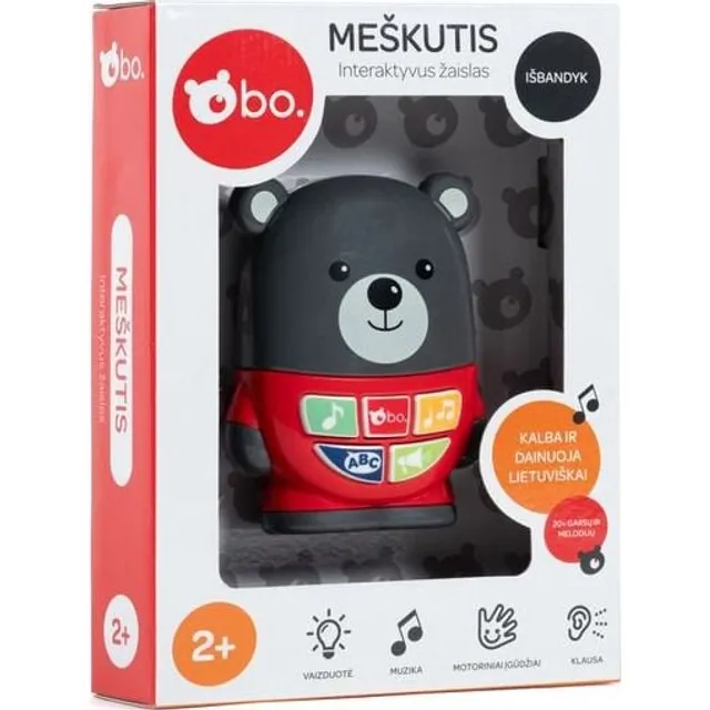 Bo. muzikinis žaislas Baby Bear lietuvių kalba