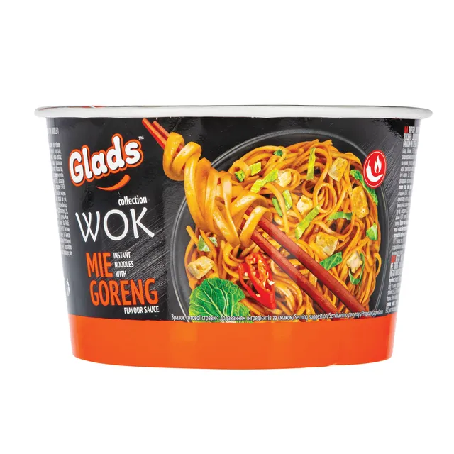 Kviečių makaronai GLADS WOK MIE GORENG, 95 g