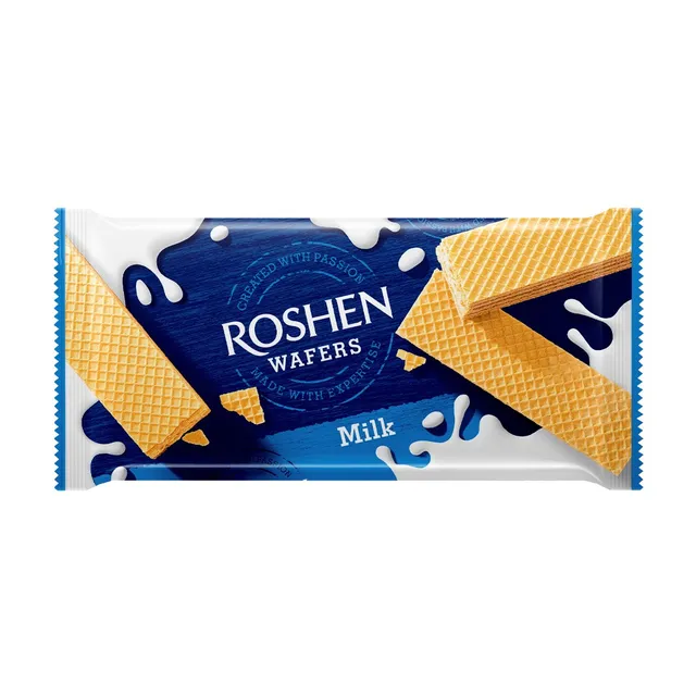 Vafliai su pieniniu įdaru ROSHEN MILK, 216 g
