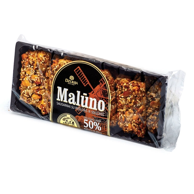 Cookies with sunflower seeds, peanuts, sesame and pumpkin seeds