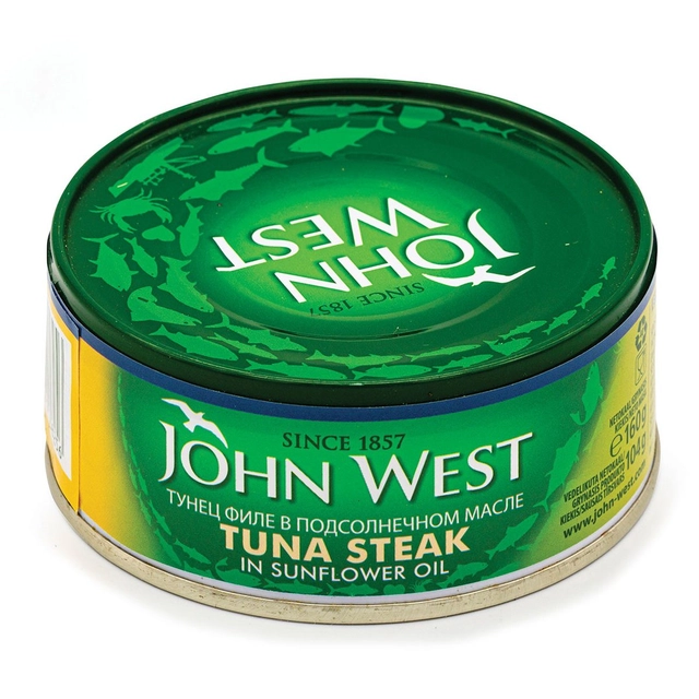 Tunų steikas aliejuje JOHN WEST, 160 g