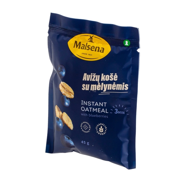 Avižinė košė su mėlynėmis MALSENA, 45 g