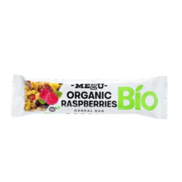 Ekologiškas javainių batonėlis ME2U BIO RASPBERRY, 30 g