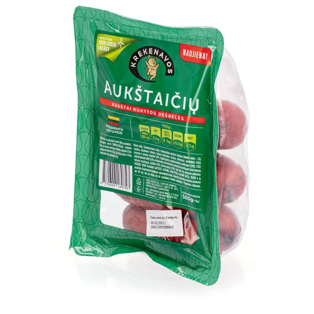 Karštai rūkytos Aukštaičių dešrelės, 500 g