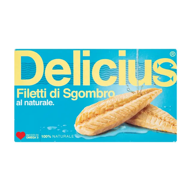 Филе атлантической скумбрии в оливковом масле DELICIUS, 125 г